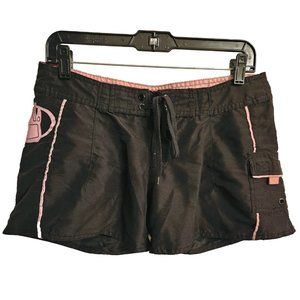 Body Glove women's board shorts, black with pink print, Sz. M